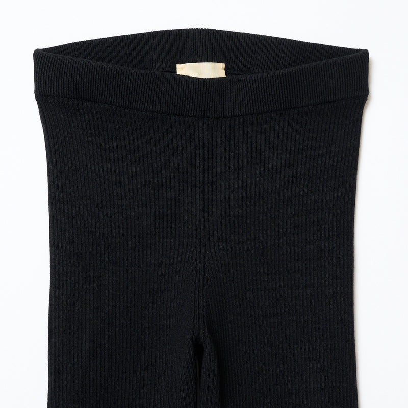 Rib Knit legg l / BLACK