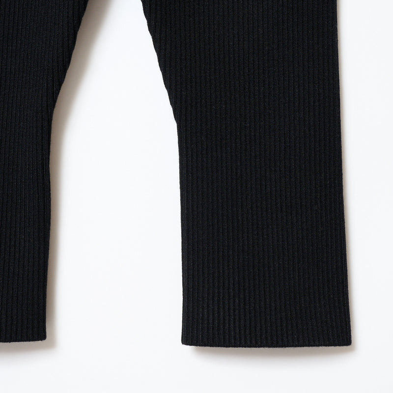 Rib Knit legg l / BLACK