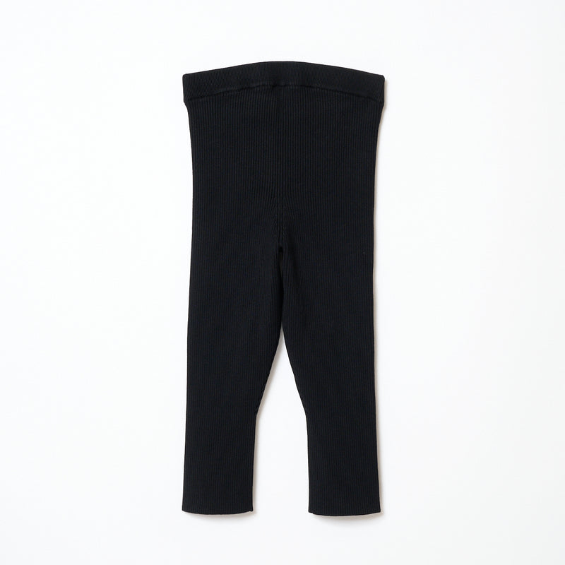 Rib Knit legg l / BLACK