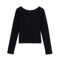 holed topp / BLACK