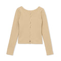 holed topp / GREIGE