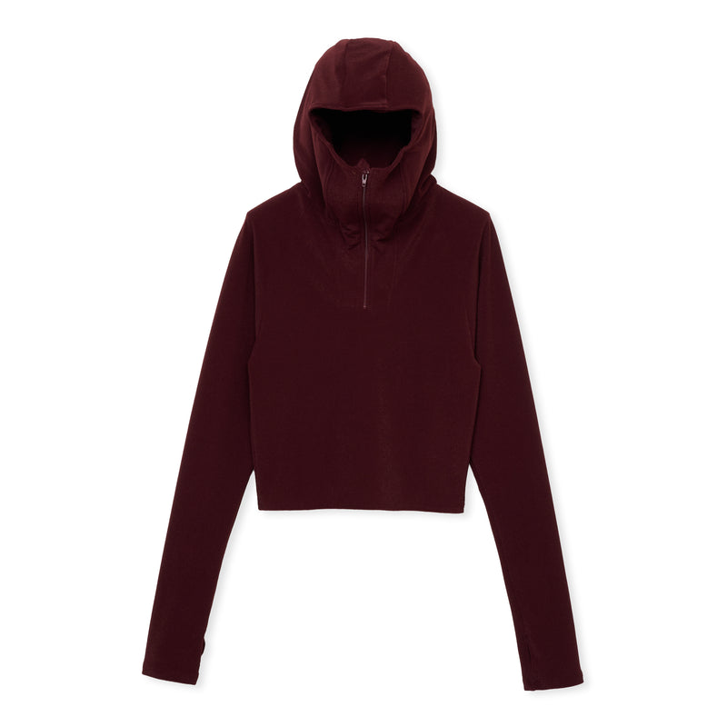 HALF ZIP / BROWN