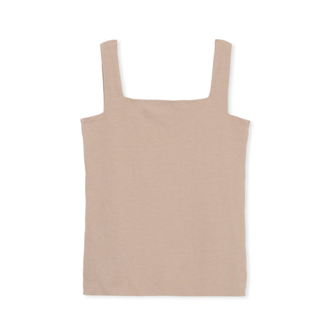 SQUARE TANK / BEIGE
