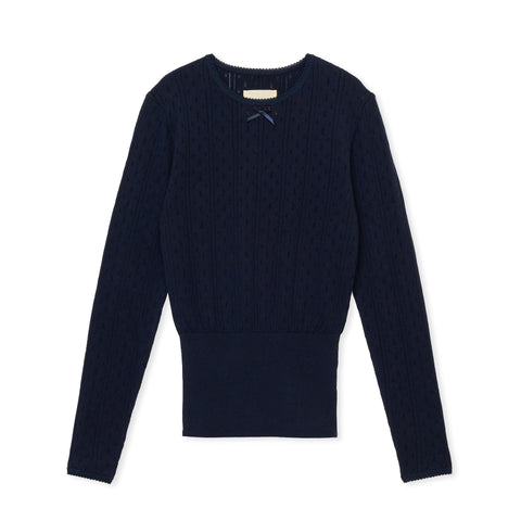 eyelet long / NAVY