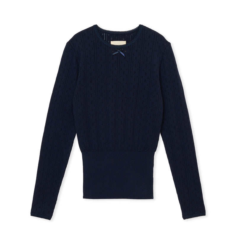 eyelet long / NAVY
