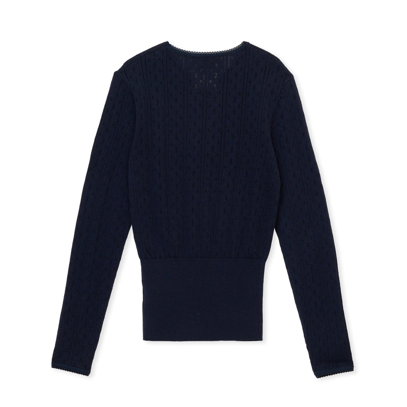 eyelet long / NAVY