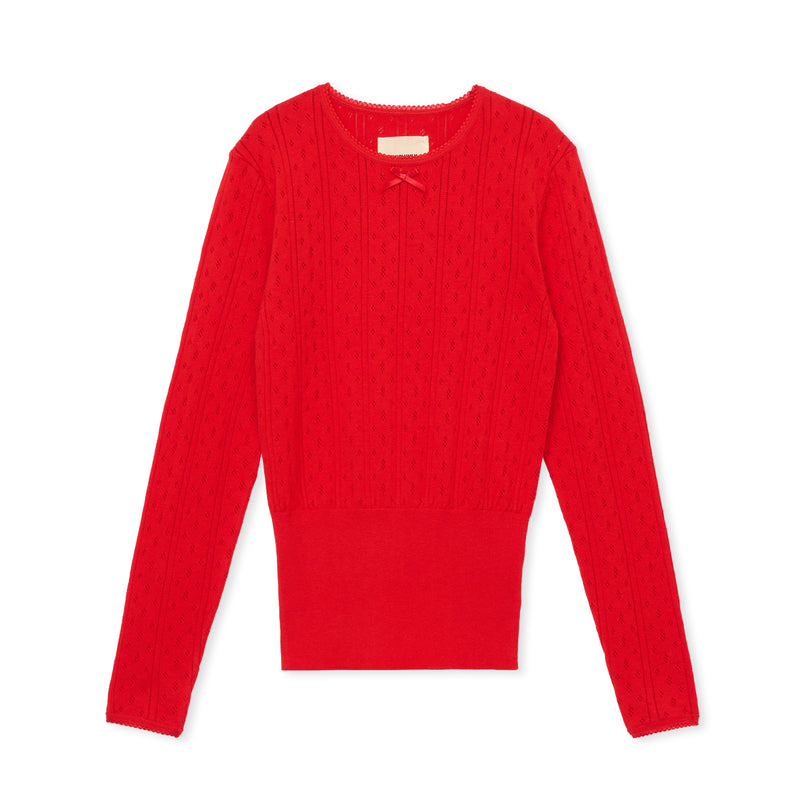 eyelet long / RED