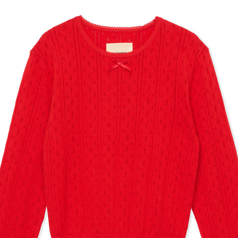eyelet long / RED