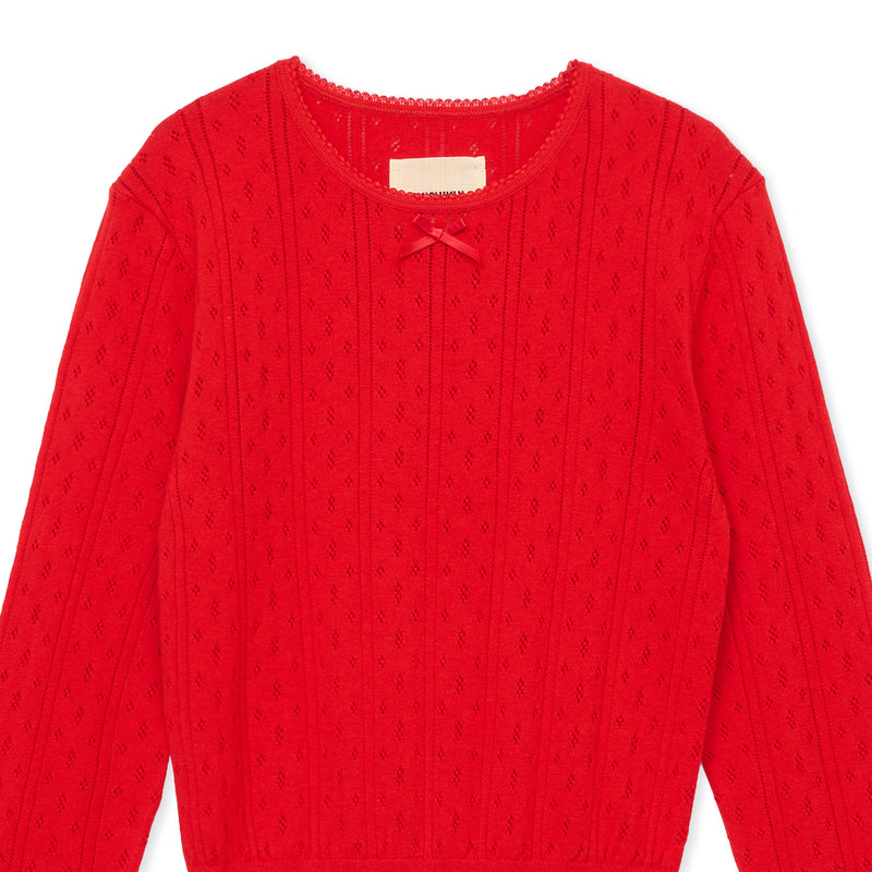 eyelet long / RED