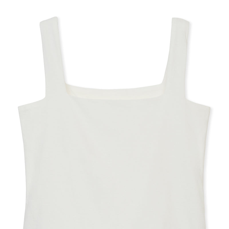 SQUARE TANK / WHITE