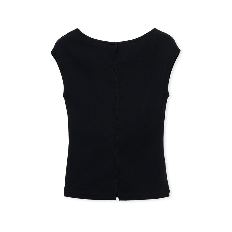 【shishikui】holed topp / black holed topp / BLACK – SHISHIKUI
