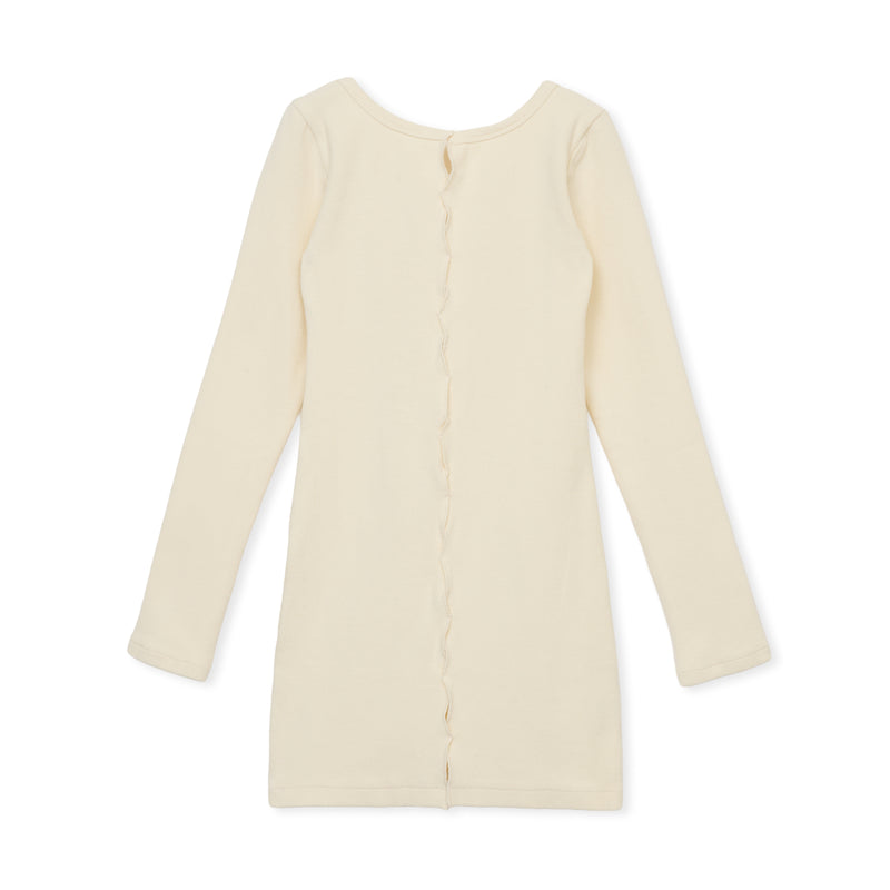 holed top b / 	WHITE