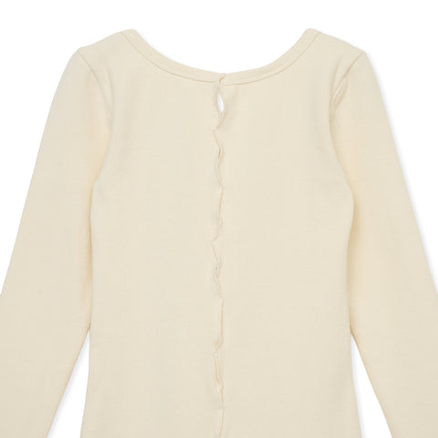 holed top b / 	WHITE