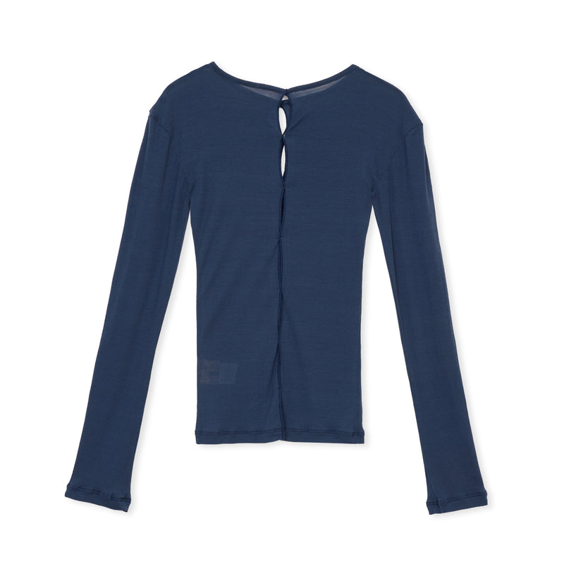 hole sheer / NAVY