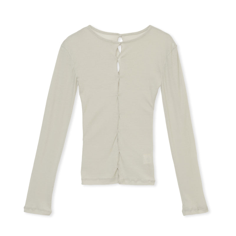 hole sheer / BEIGE