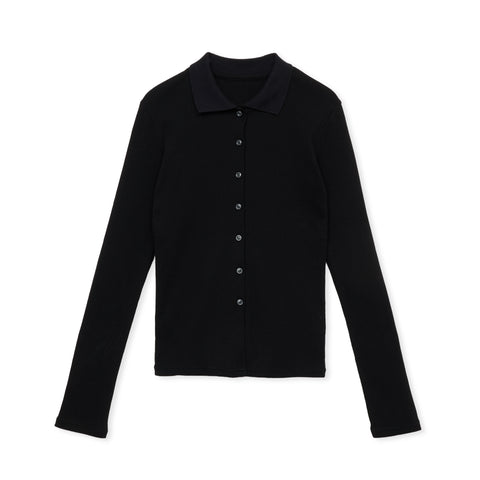 POLO LONG / BLACK