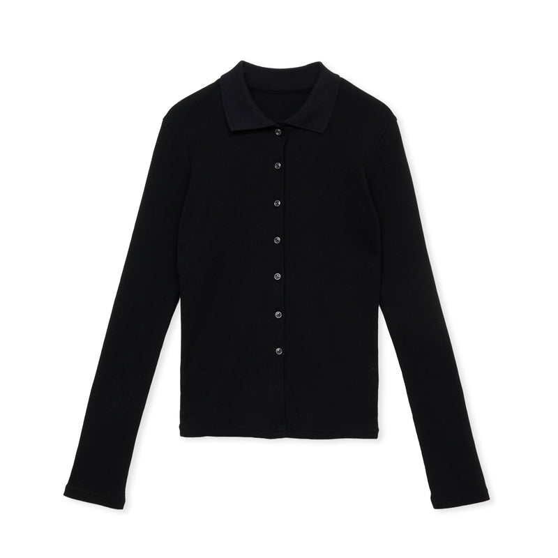 POLO LONG / BLACK