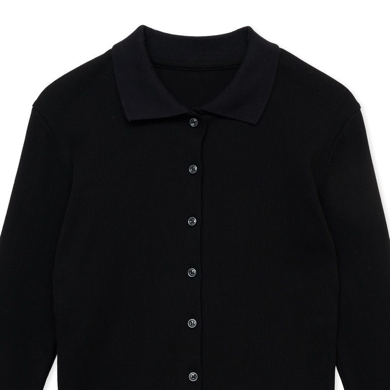 POLO LONG / BLACK