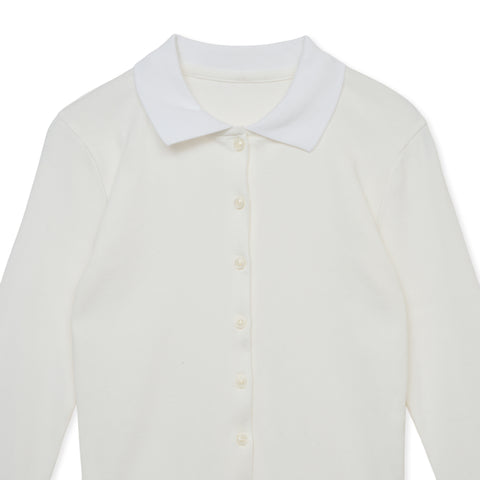 POLO LONG / WHITE
