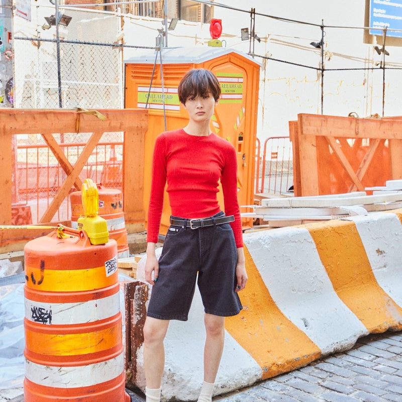 eyelet long / RED
