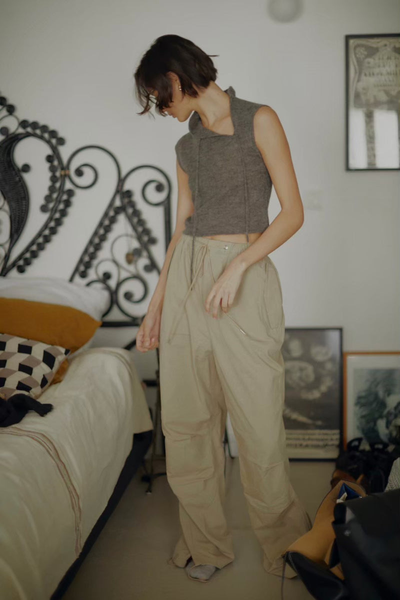 PARACHUTE PANTS / BEIGE