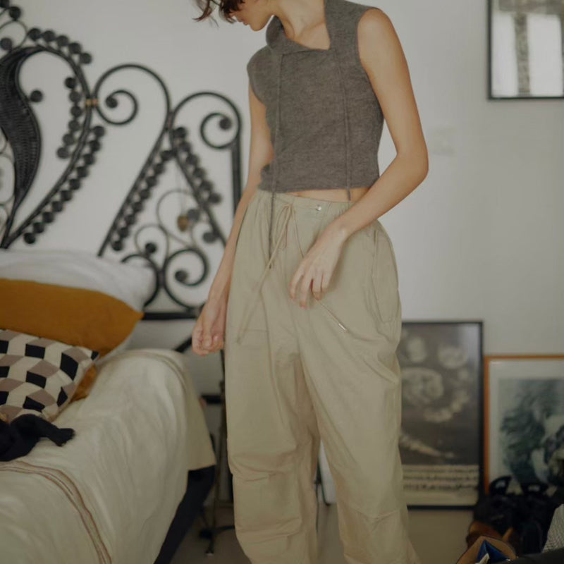 PARACHUTE PANTS / BEIGE