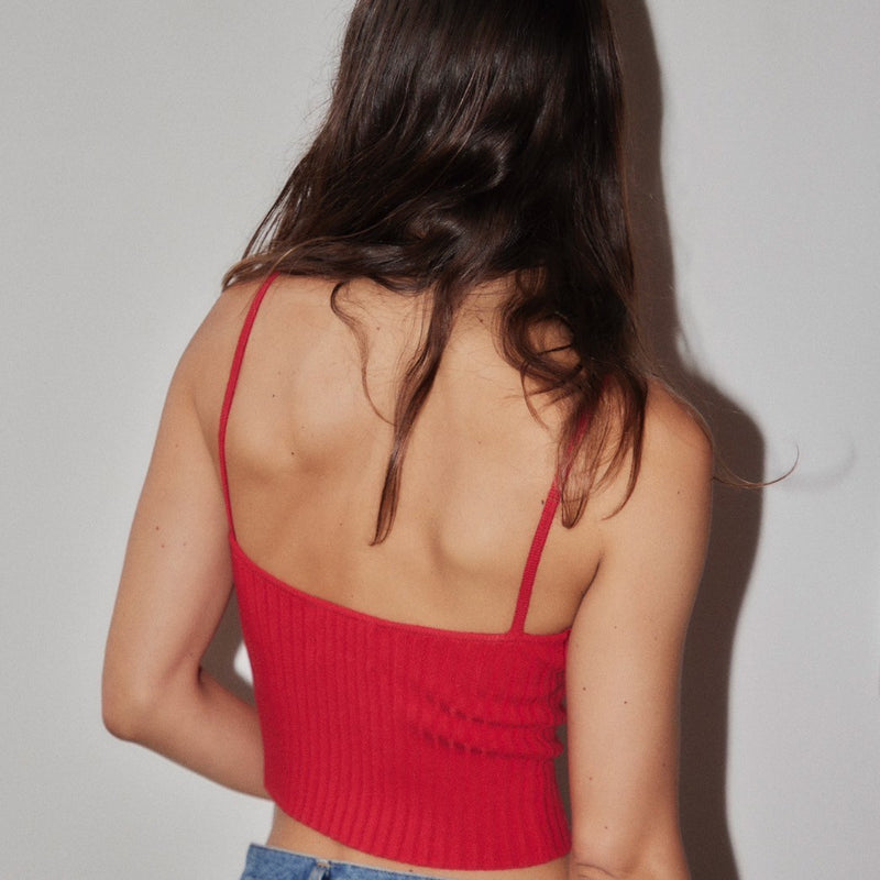 knit cami S / BLACK – SHISHIKUI