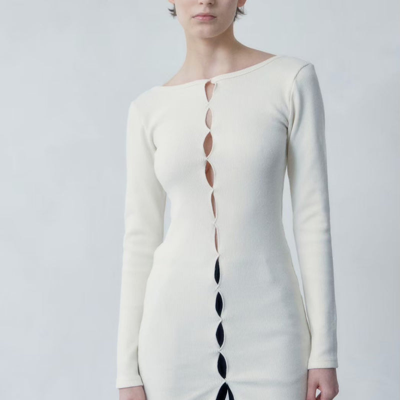holed top b / BLACK