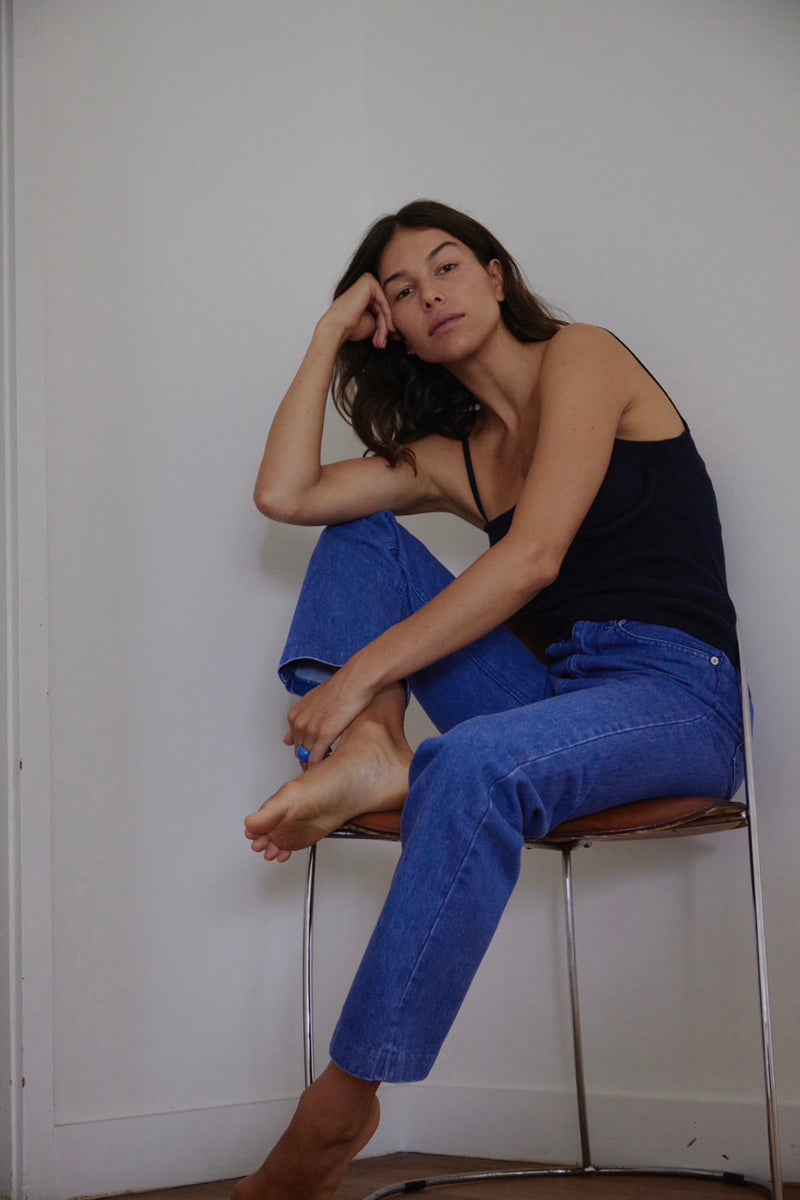 BASIC JEANS / Cobalt Blue