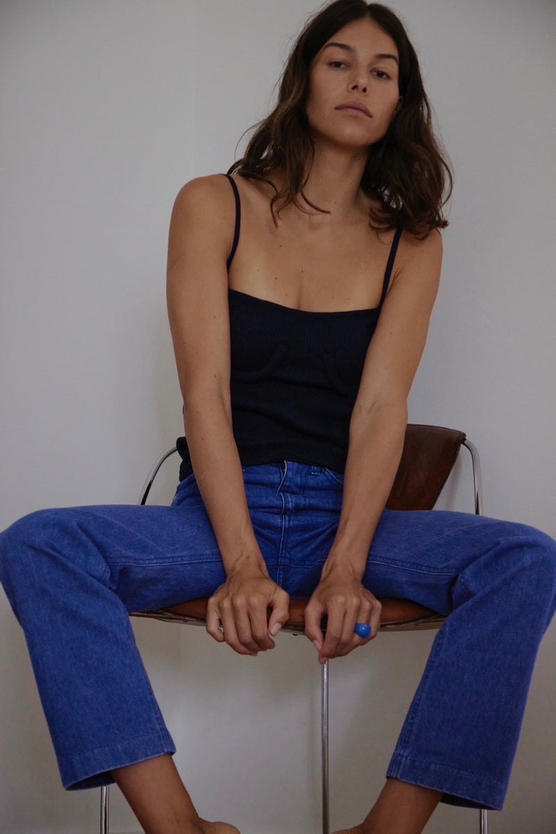 BASIC JEANS / Cobalt Blue