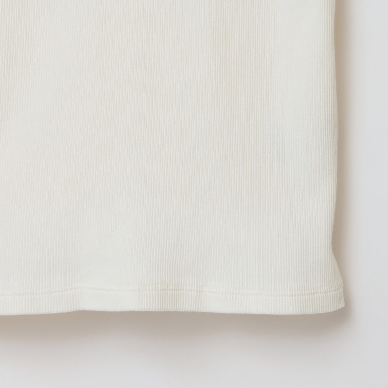 RIB TEE / WHITE