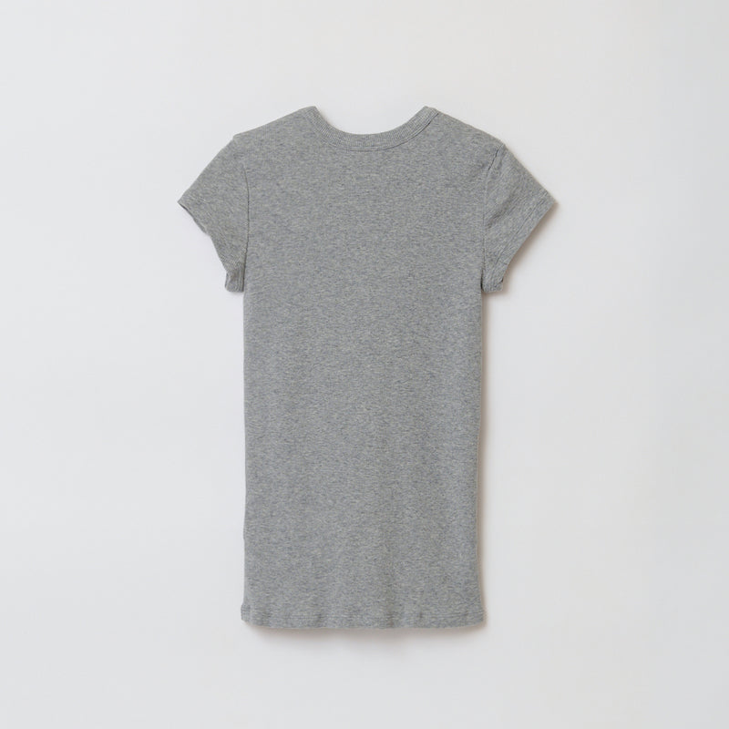 RIB TEE / GRAY