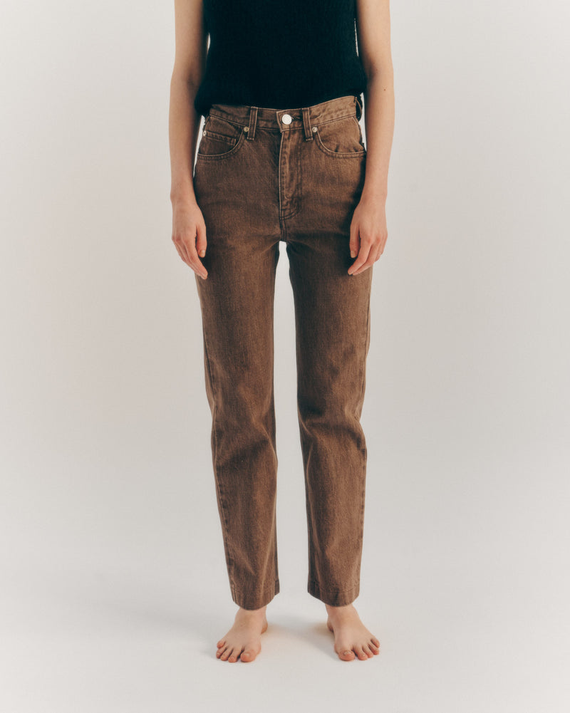 BASIC JEANS / BROWN