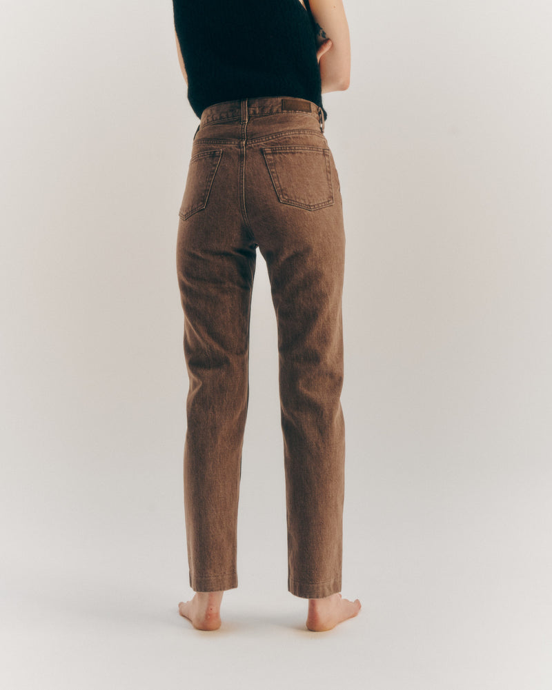 BASIC JEANS / BROWN