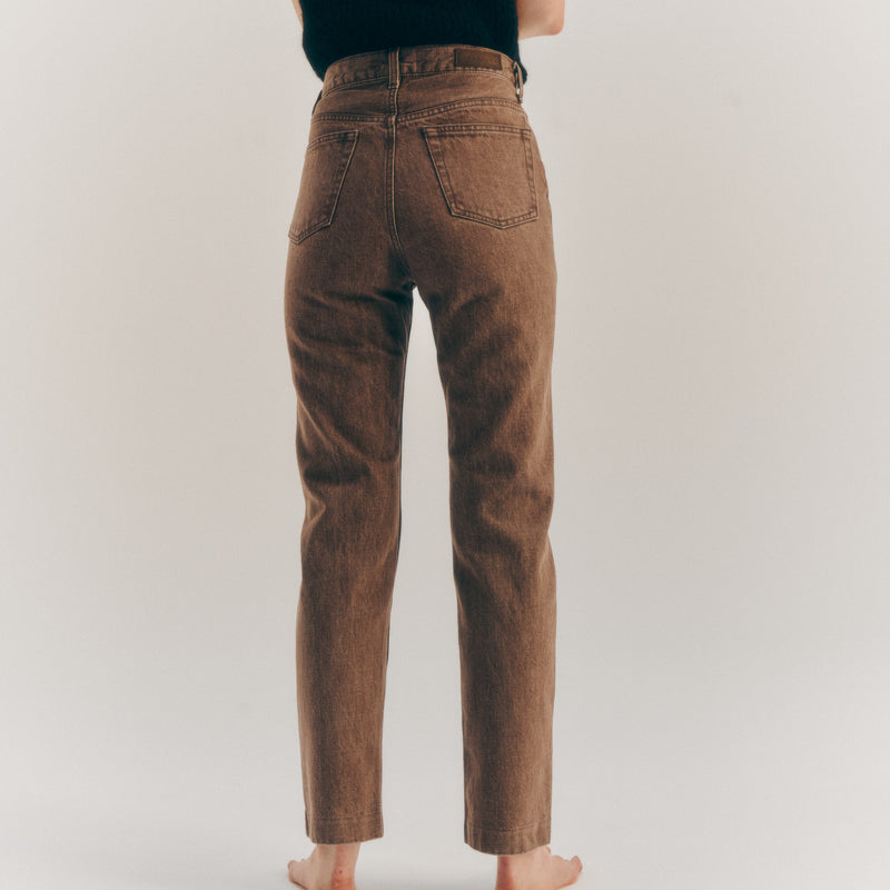 BASIC JEANS / BROWN